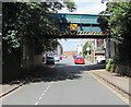 East side of a former railway bridge over Market Street Cheltenham