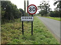 TM1486 : Gissing Village Name sign on Common Road by Geographer