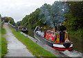 Working narrowboat at Glascote Locks, Staffordshire