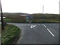 Bus shelter near the Tweed Mill