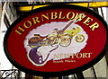 Hornblower name sign, Newport