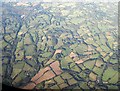 Country southeast of Crowborough, from the air