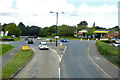 Roundabout on A3056, Lake