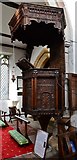 TF5065 : Burgh le Marsh, St. Peter and St. Paul's Church: The Jacobean pulpit (1623) 1 by Michael Garlick