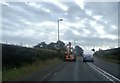 Hedge trimming on the A68