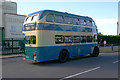 Preserved Southend Corporation bus in Point Road, Canvey