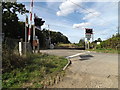 TM1585 : Grove Road Level Crossing on Grove Road by Geographer