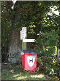 TM1389 : Footpath sign on Mill Road by Geographer