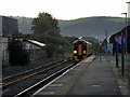 SN5881 : A train entering Aberystwyth Station by John Lucas