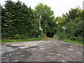 Turning circle at road end at Brynygwenin