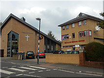 TQ3887 : Leytonstone United Free Church and Allum Medical Centre by Stephen McKay