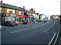 Parade of shops on Washwood Heath Road