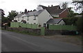 Green fence and slate roof in the north of Monmouth