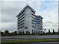 SJ7696 : Venus: office building opposite Trafford Centre by Jonathan Hutchins