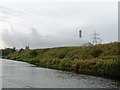 SJ5279 : Power lines, north bank, Weston Canal by Christine Johnstone