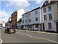 Assorted building styles in Exeter Street, Salisbury