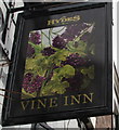 Vine Inn name sign, Nantwich