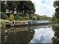 Longboat on the Trent and Mersey Canal at Valley Farm