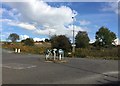 Mini-roundabout near Tunstall