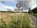 Carleton Rode Village Name sign on Mill Road