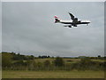 TQ0476 : A plane about to land at Heathrow by Marathon