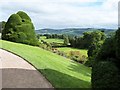 SJ2106 : View from the upper terrace, Powis Castle by Derek Voller