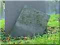 SK7431 : Belvoir Angel headstone, Harby Churchyard  by Alan Murray-Rust