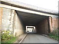 Chequers Lane going under the M1 by junction 6