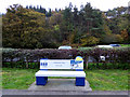 NS2074 : Inverclyde Heritage Trail bench at Lunderston Bay by Thomas Nugent