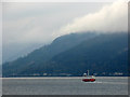 Ferry passing the Holy Loch