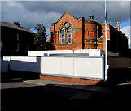 SJ6552 : Fenced-off former Methodist Church, Nantwich by Jaggery