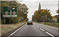 A46 approaching crossroads