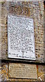SO8700 : Inscriptions on the side of Minchinhampton Market House by Jaggery