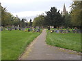 All Saints Graveyard - viewed from Vicarage Lane