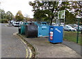 SJ6452 : Recycling area near Nantwich Swimming Pool by Jaggery