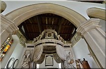 TL0295 : Apethorpe, St. Leonard's Church: The Mildmay Monument canopy by Michael Garlick