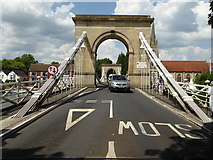 SU8586 : Suspension bridge at Marlow by Chris Allen