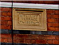 Wyecliff Terrace 1888 name tablet, Hereford