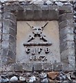 Datestone on a building opposite the parish church