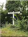 TL9322 : Claypit Green Roadsign by Geographer