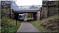 Benton Way goes over the old Riverside Railway tracks