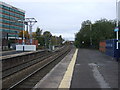 Railway heading north from Altrincham Railway Station