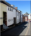 Monmouth Hill house with small round windows, Topsham