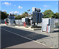 Equipment at Wood Lane electricity sub-station