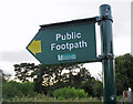 Footpath sign on Main Street