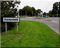 SH7400 : Machynlleth boundary sign by Jaggery