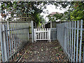 Gate on footpath 172