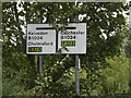 TL8719 : Roadsign on the B1023 Inworth Road by Geographer