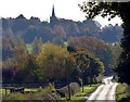 Bosworth Road towards Market Bosworth