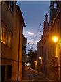 Crane at dusk, Westgate construction